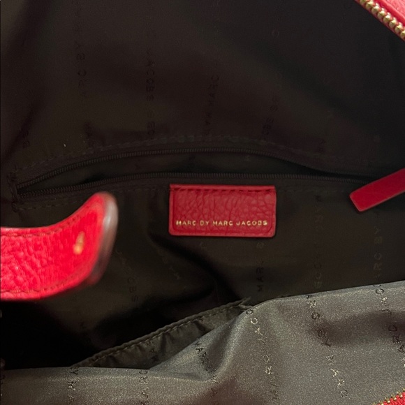 Marc By Marc Jacobs Red Satchel with Gold Accents - Picture 7 of 9